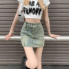 High-Waisted Bodycon A-Line Pencil Skirt