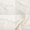 Elegant White Lace Embroidery Mini Party Dress
