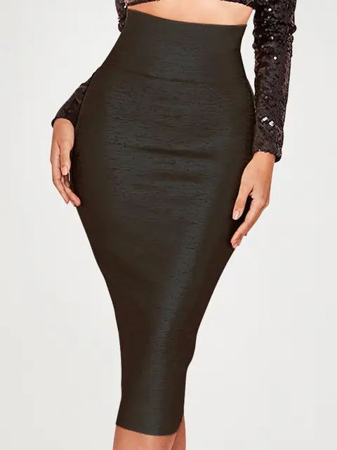 Hot stamping bandage skirt half skirt high waist tight fitting and hip wrapping
