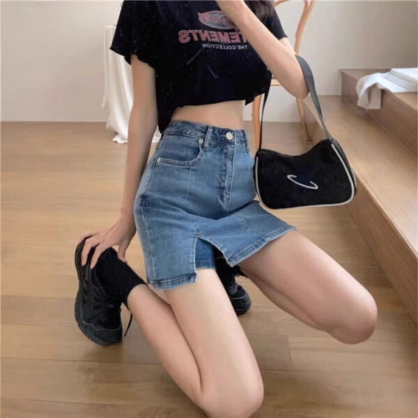 Summer Lightweight Denim Skirt for Women