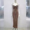 571135086 Water Diamond Nail Beads Sexy Low cut High Split Strap Luxury Party Dress
