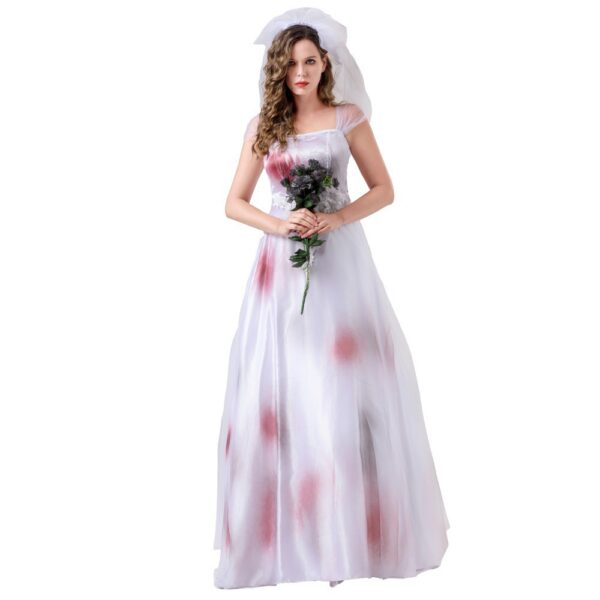 Cosplay Ghost Bride Dress for Women Party Dance Role Playing Dress