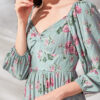 Western Celebrity Style Slim Floral Dress
