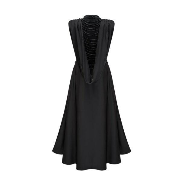 Beading High Waist Irregular Long Skirt for Banquet Evening Party Dress