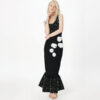 Sexy O-Neck Pearl Beading Bodycon Bandage Gown Dress