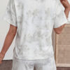 White Woodland Camouflage Casual 2pcs Short Set