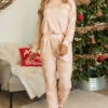 101729312-af1786c09fe4cf50.jpg Apricot Christmas Tree Print Loose Fit Two Piece Pajama Set