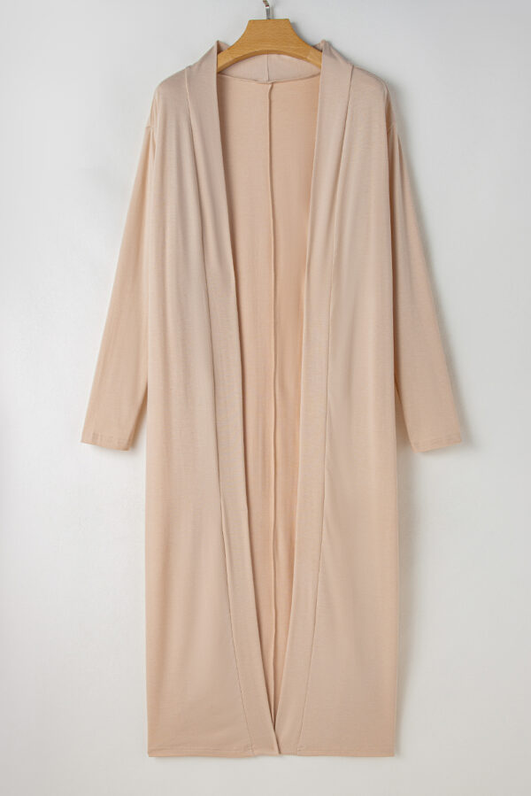 101729478-c2c453097025e44a.jpg Black Split Long Cardigan and Skinny Pants Lounge Set