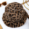Thai Curry Leopard Plush Wide Brim Winter Fishman Hat