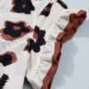 Khaki Leopard Printed Ruffle Sleeve Summer Blouse