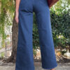 Ashleigh Blue Solid Color High Waist Straight Leg Jeans