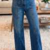 Sky Blue Tailored Seam Detail Womens Shift Jeans