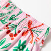 Pink Christmas Berries Plant Print Satin Long Sleeve Pajama Set