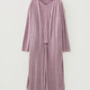 101729750-e04060de40fb7bf1.jpg Delicacy 3pcs V Neck T Shirt Ribbon Knot Pants Open Duster 3pcs Lounge Set