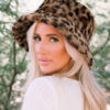 Thai Curry Leopard Plush Wide Brim Winter Fishman Hat
