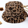 Thai Curry Leopard Plush Wide Brim Winter Fishman Hat