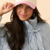 Pink MOMMIN Embroidered Color Block Baseball Cap