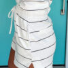 Black Stripe Half Sleeve Tee Drawstring Shorts 2pcs Set
