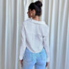 Long Sleeve Solid Color Blouse for Women's Office Wear