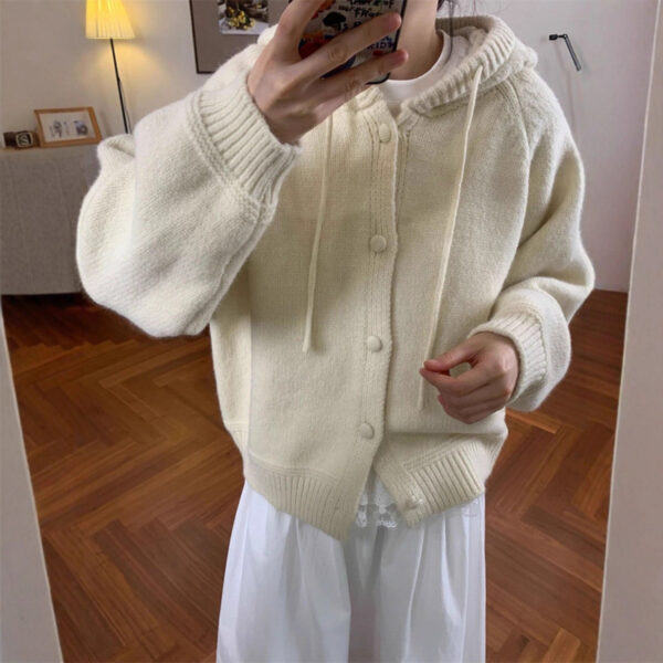 588006154 Loose soft and sticky solid color sweater top