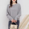 Base sweater autumn batball sleeve knitted sweater