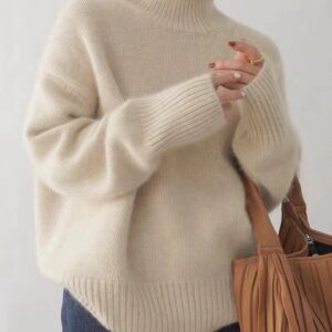 588000334 Women's thick and loose autumn and winter high neck sweater