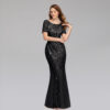 Autumn Host Sequin Evening Dress
