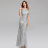 Autumn Host Sequin Evening Dress
