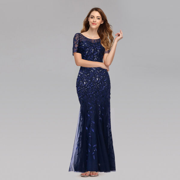 Autumn Host Sequin Evening Dress