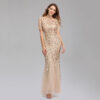 Autumn Host Sequin Evening Dress