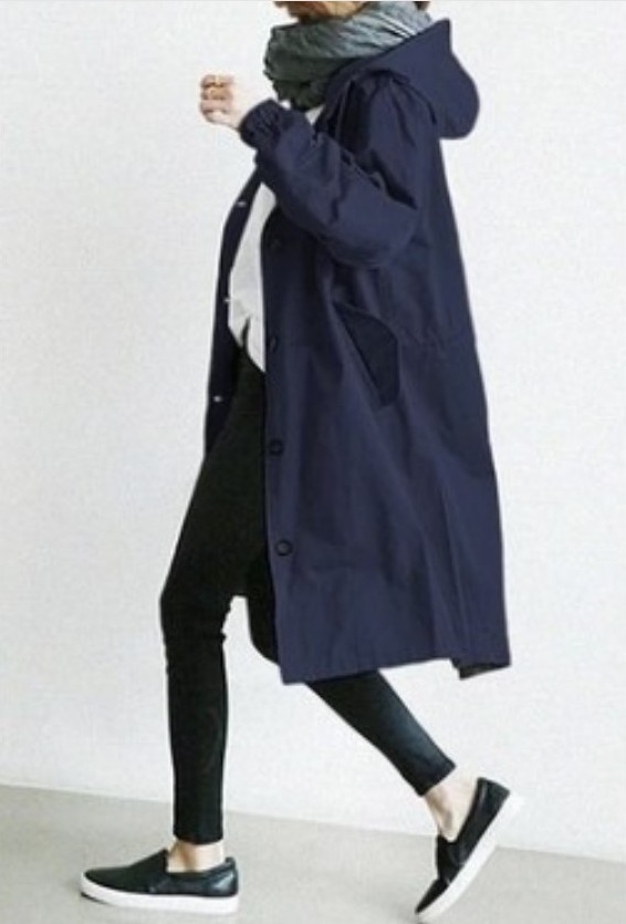 21cf739f-3c0e-4e56-a252-543ae6337cdc.jpg Casual Style Windbreaker Women's Mid-Length Waist Long-Sleeved Jacket