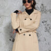 Women's Mid-length Trench Coat British Style Coat