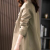 3349310c-acf0-42ad-ab22-1b21b0e5f768.jpg British Style Short Trench Coat Textured Spring And Autumn Women's Clothing