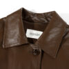 Retro Motorcycle Clothing Slimming Leather Coat