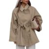 43265754-e469-4719-ac23-d34c43910d44.jpg Trench Coat Women's Long Khaki Workwear Lace-up Long Sleeve Coat