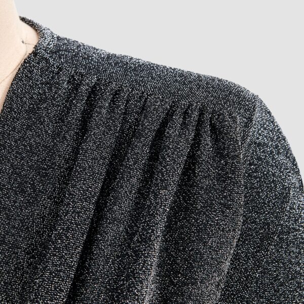Deep V Long Sleeve Bodycon Dress