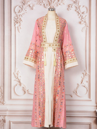 Women's New Robe Sequin Tassel Evening Gown Dress
