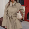 4d5020e6-f804-4c8e-9f56-7cda7cf91318.jpg Trench Coat Women's Long Khaki Workwear Lace-up Long Sleeve Coat