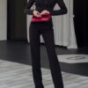 4e637d6d-fdf5-4215-aa09-b53514a11991.jpg Black Backless Beaded Cropped Blazer & High Waist Pants Set