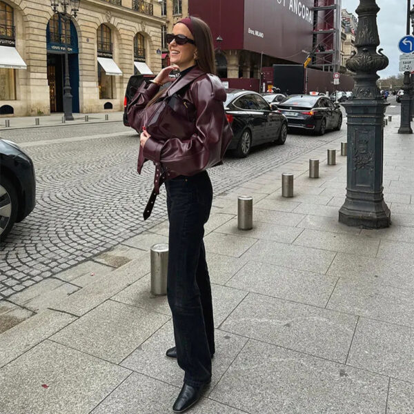 55851f93-05b0-417c-a19b-cf95b56e645f.jpg Loose Lapel Leather Jacket Fashion Cropped Tops Streetwear