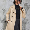 Women's Mid-length Trench Coat British Style Coat