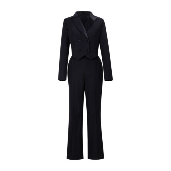 64a85a14-4494-4a89-88a4-bd853e4021d9.jpg Black Backless Beaded Cropped Blazer & High Waist Pants Set