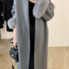Women's Long Lapel Reversible Cashmere Coat