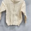 Thick Cashmere Women High Neck Zipper Sweater Cardigan