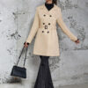 Women's Mid-length Trench Coat British Style Coat