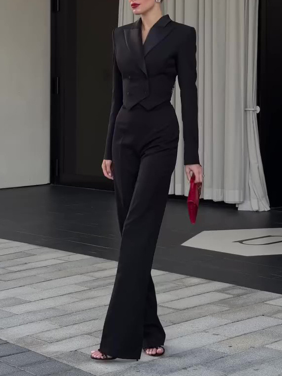 a4d740b0-7a1f-48b1-819e-7492ece9f646.jpg Black Backless Beaded Cropped Blazer & High Waist Pants Set