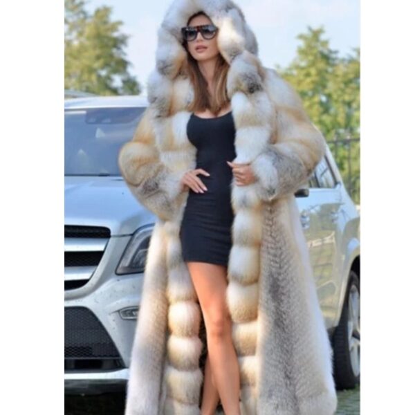 b20e9024-b701-4560-bd04-59fa6468075f.jpg Mid-length Coat With Hooded European And American Faux Fur