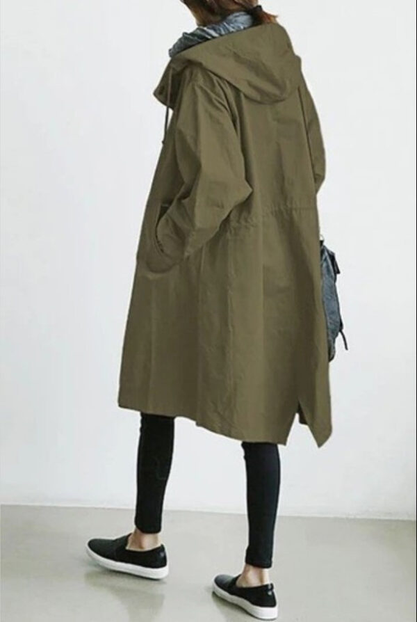 b9b6aa64-21d7-40d7-8de9-338ffe241a37.jpg Casual Style Windbreaker Women's Mid-Length Waist Long-Sleeved Jacket