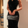 c05ea85f-b491-485e-a7e2-7e326ba08325.jpg Black Sequin Halter Neck Mermaid Gown With Full Sparkle Detail