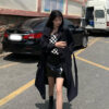c297133f-84b4-44ea-884b-9cf6c60513ed.jpg All-match Bomb Street Temperament Jacket Small Mid-length Over-the-knee Jacket